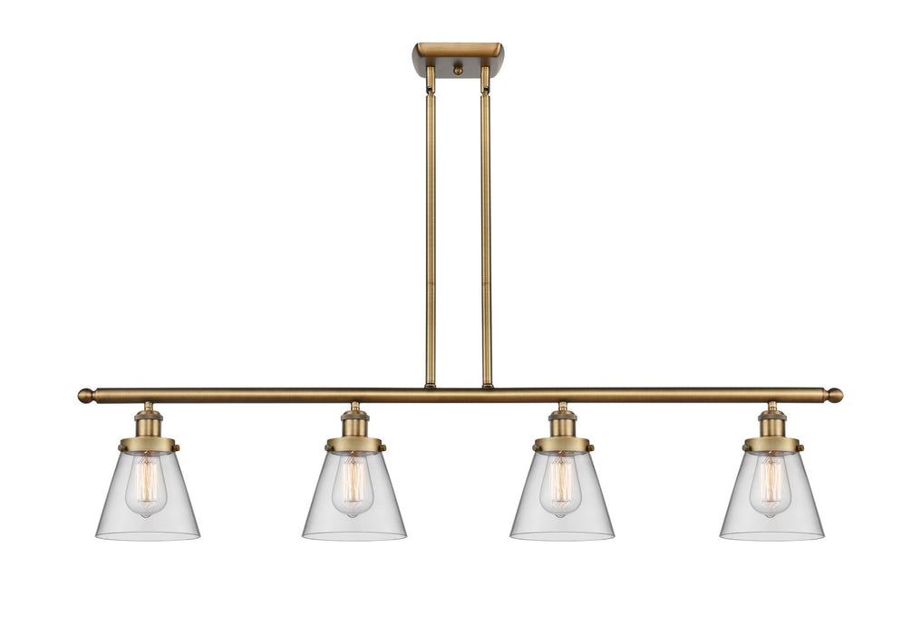 Innovations - 916-4I-BB-G62 - Four Light Island Pendant - Ballston - Brushed Brass