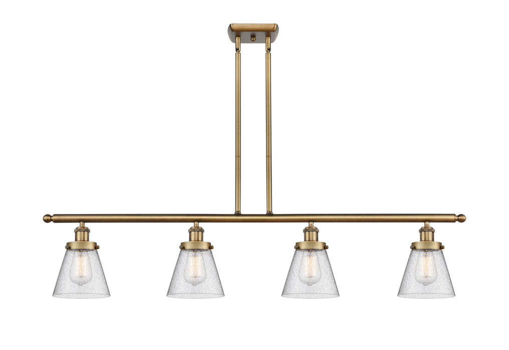 Innovations - 916-4I-BB-G64 - Four Light Island Pendant - Ballston - Brushed Brass