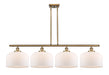 Innovations - 916-4I-BB-G71-L - Four Light Island Pendant - Ballston - Brushed Brass