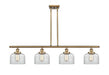 Innovations - 916-4I-BB-G72-LED - LED Island Pendant - Ballston - Brushed Brass