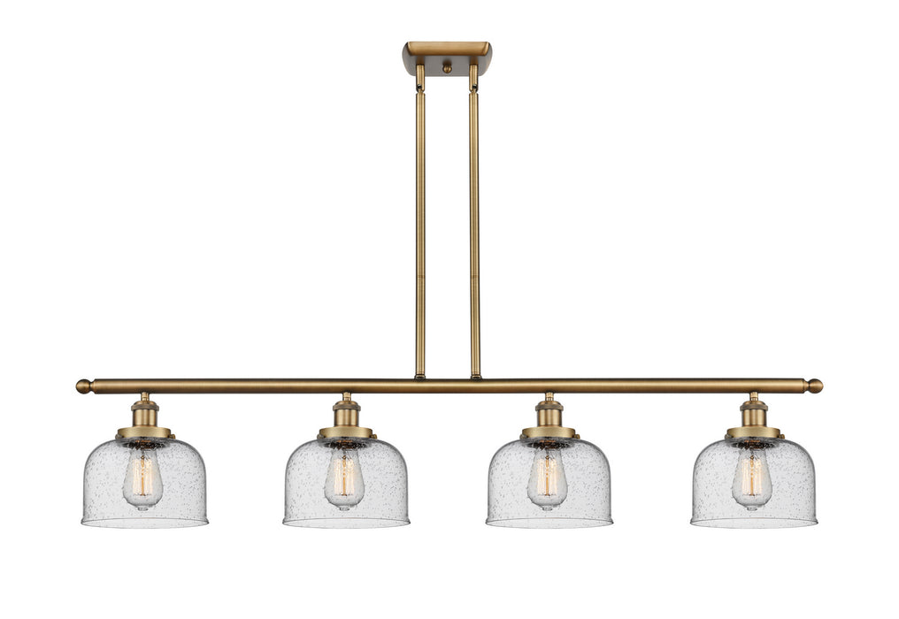 Innovations - 916-4I-BB-G74 - Four Light Island Pendant - Ballston - Brushed Brass