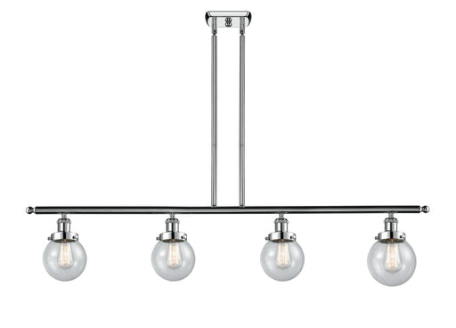 Innovations - 916-4I-PC-G204-6-LED - LED Island Pendant - Ballston - Polished Chrome