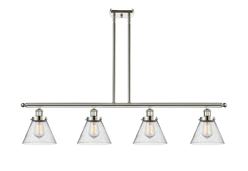 Innovations - 916-4I-PN-G44 - Four Light Island Pendant - Ballston - Polished Nickel