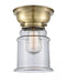 Innovations - 623-1F-AB-G182-LED - LED Flush Mount - Aditi - Antique Brass
