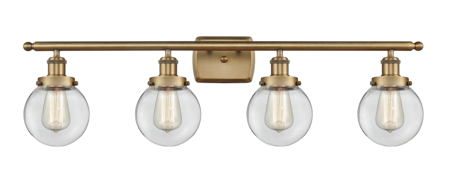 Innovations - 916-4W-BB-G202-6-LED - LED Bath Vanity - Ballston - Brushed Brass