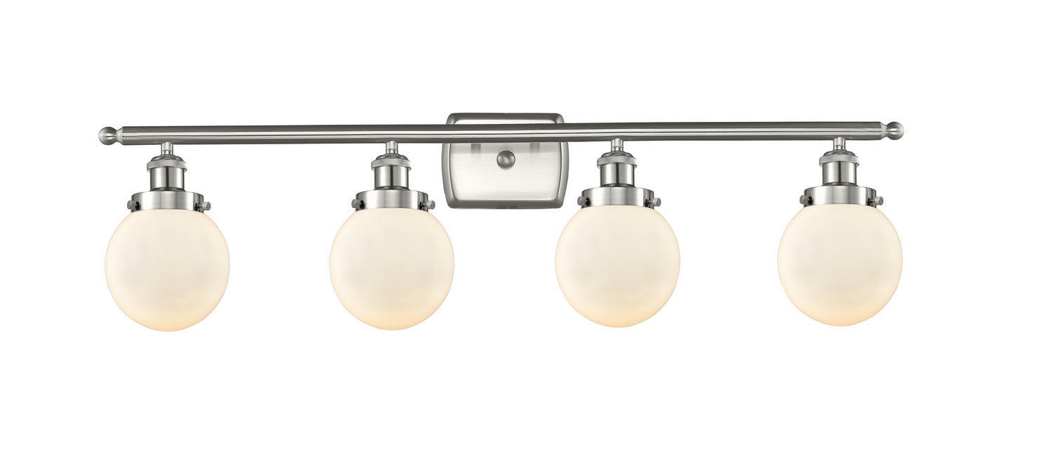 Innovations - 916-4W-SN-G201-6-LED - LED Bath Vanity - Ballston - Brushed Satin Nickel