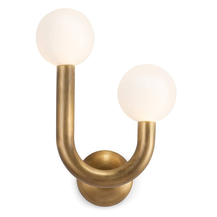 Regina Andrew - 15-1144R-NB - Two Light Wall Sconce - Natural Brass