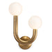 Regina Andrew - 15-1144R-NB - Two Light Wall Sconce - Natural Brass