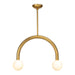 Regina Andrew - 16-1318NB - Two Light Pendant - Natural Brass
