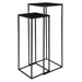 Uttermost - 25121 - Nesting Pedestal Tables, S/2 - Coreene - Aged Black Iron