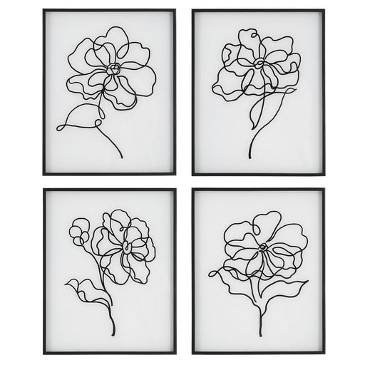 Uttermost - 41430 - Framed Prints - Bloom - Black And White