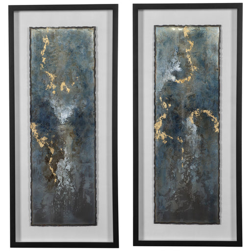 Glimmering Agate Abstract Prints