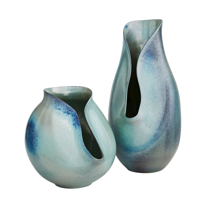 Arteriors - 1085 - Vases, Set of 2 - Waterfall Reactive