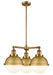 Innovations - 207-BB-HFS-81-BB - Three Light Chandelier - Franklin Restoration - Brushed Brass