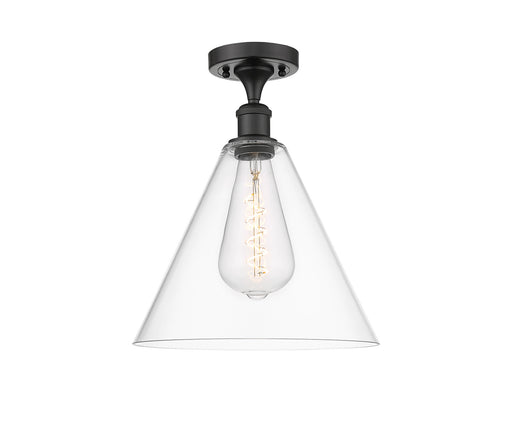 Ballston One Light Semi-Flush Mount Oil Rubbed Bronze