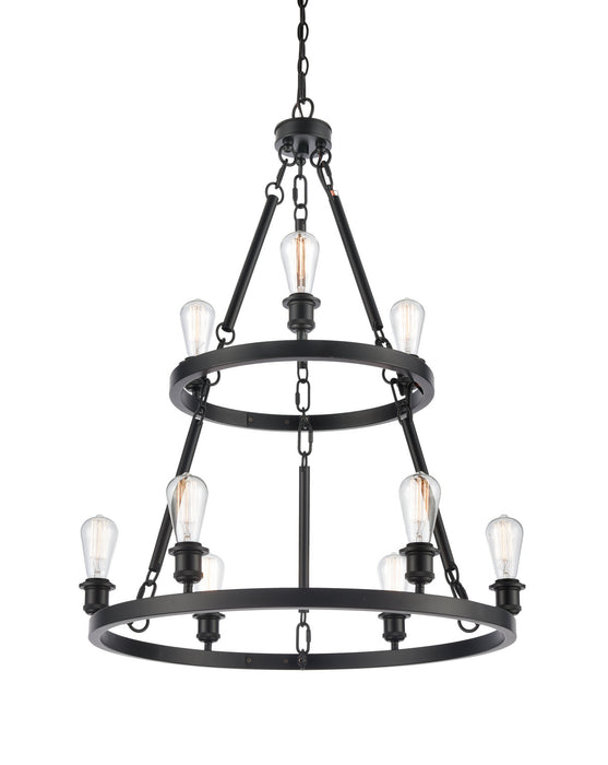 Innovations - 8203-BK-LED - LED Chandelier - Ballston - Matte Black