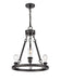 Innovations - 820-BK - Three Light Chandelier - Ballston - Matte Black