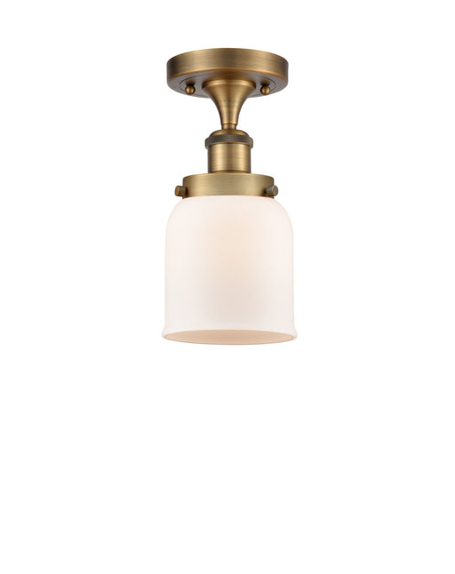 Innovations - 916-1C-BB-G51 - One Light Semi-Flush Mount - Ballston - Brushed Brass