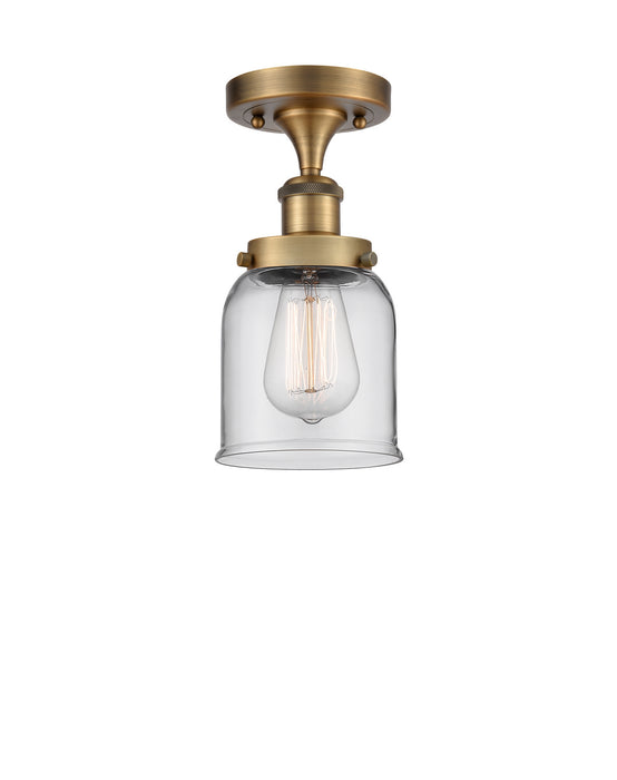 Innovations - 916-1C-BB-G52 - One Light Semi-Flush Mount - Ballston - Brushed Brass