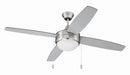 Craftmade - EPHA52BNK4-BNGW - 52``Ceiling Fan - Phaze Energy Star 4 Blade - Brushed Polished Nickel