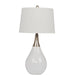 Craftmade - 86221 - One Light Table Lamp - Table Lamp - Gloss White / Brushed Polished Nickel