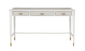 Currey and Company - 3000-0190 - Desk - Winterthur - Off White/Fog/Brass