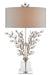Currey and Company - 6000-0727 - Two Light Table Lamp - Forget-Me-Not - Silver Leaf/Clear