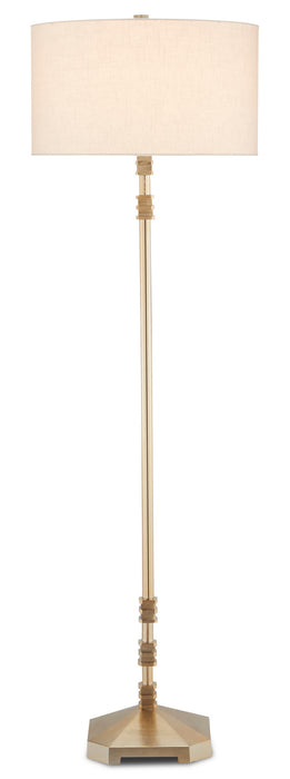 Currey and Company - 8000-0098 - One Light Floor Lamp - Pilare - Shiny Gold