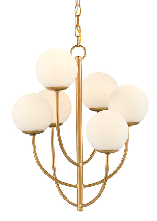 Currey and Company - 9000-0819 - Six Light Chandelier - Sunnylands - Brass