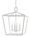 Currey and Company - 9000-0824 - Four Light Lantern - Denison - Gesso White