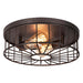 AFX Lighting - THEF13MBBK - Two Light Flush Mount - Theo - Black