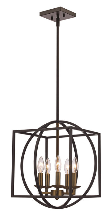 Trans Globe Imports - 11185 AG-BK - Mid. Chandeliers - Candle