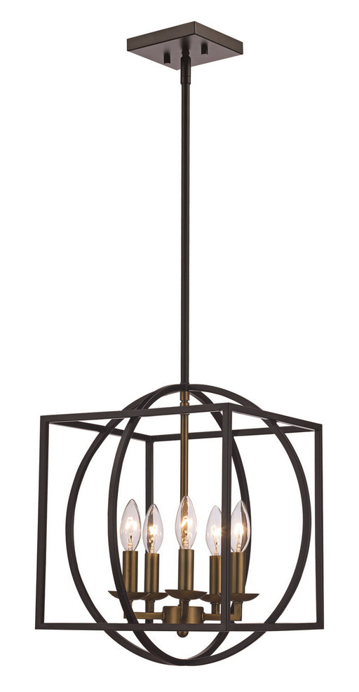 Trans Globe Imports - 11185 AG-BK - Mid. Chandeliers - Candle