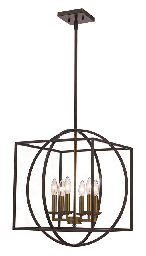Trans Globe Imports - 11186 AG-BK - Mid. Chandeliers - Candle