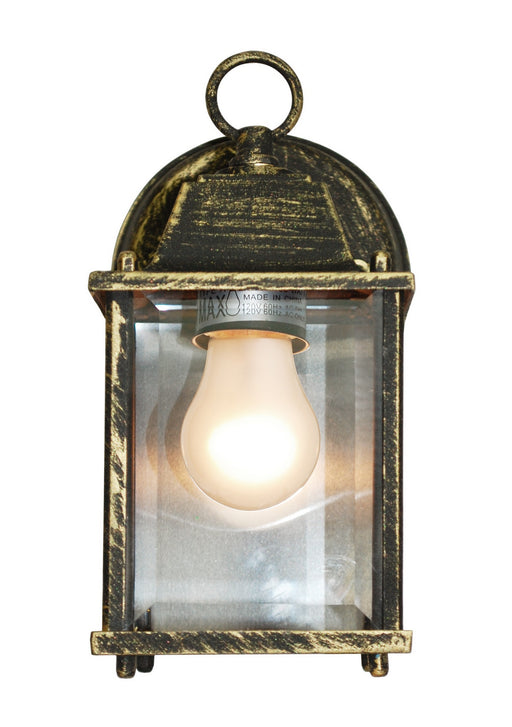 Trans Globe Imports - 40455 BG - One Light Wall Lantern - Patrician - Black Gold