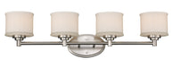 Trans Globe Imports - 70724 BN - Four Light Vanity Bar - Cahill - Brushed Nickel