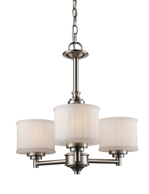 Trans Globe Imports - 70726 BN - Three Light Chandelier - Cahill - Brushed Nickel