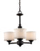 Trans Globe Imports - 70726 ROB - Three Light Chandelier - Cahill - Rubbed Oil Bronze