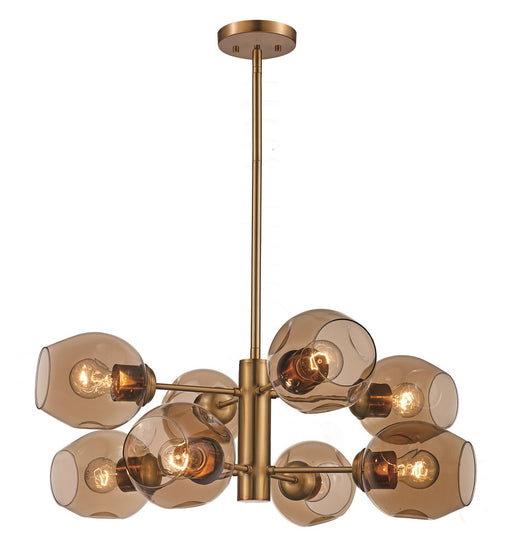 Trans Globe Imports - PND-2125 AG - Mid. Chandeliers - Glass Down