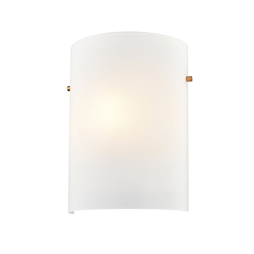 DVI Lighting - DVP45501MF+MW-OP - One Light Wall Sconce - Gander - Multiple Finishes and Matte White with Half Opal Glass