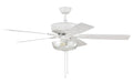 Craftmade - P101W5-52WWOK - 52``Ceiling Fan - Pro Plus 101 Clear Bowl Light Kit - White