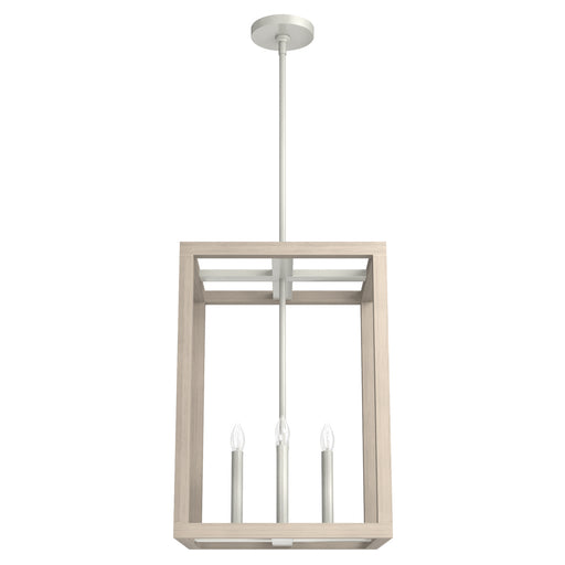 Hunter - 19087 - Four Light Pendant - Squire Manor - Brushed Nickel