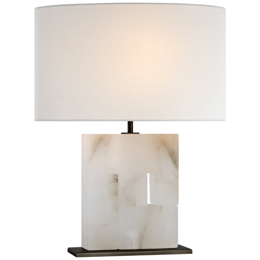 Visual Comfort - S 3925ALB/BZ-L - LED Table Lamp - Ashlar - Alabaster and Bronze