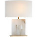 Visual Comfort - S 3925ALB/HAB-L - LED Table Lamp - Ashlar - Alabaster and Hand-Rubbed Antique Brass