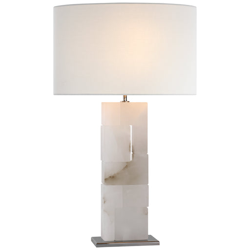 Visual Comfort - S 3926ALB/PN-L - LED Table Lamp - Ashlar - Alabaster and Polished Nickel