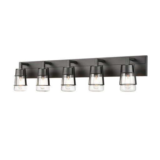 DVI Lighting - DVP44455GR-CL - Five Light Vanity - Lake Of The Woods - Graphite with Clear Glass
