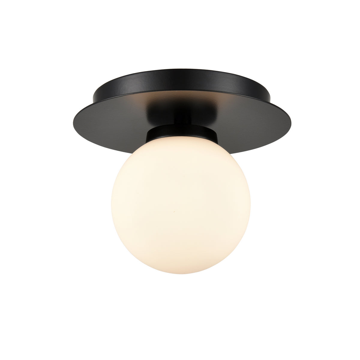 DVI Lighting - DVP45032EB-OP - One Light Flush Mount - Atwood - Ebony ...