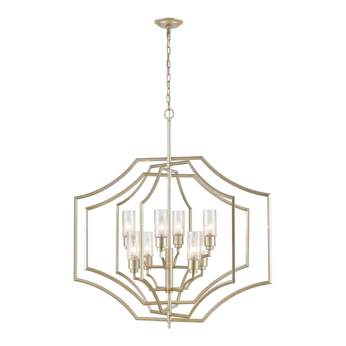 ELK Home - 33447/8 - Eight Light Chandelier - Cheswick - Aged Silver