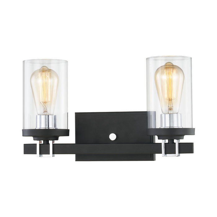 ELK Home - 47581/2 - Two Light Vanity - Holdfast - Charcoal, Polished Chrome