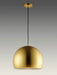 ET2 - E24926-SBRCOF - LED Pendant - Palla - Satin Brass / Coffee